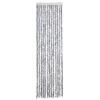 Insect Protection Curtain White and Gray 56 X 185 Cm Chenille
