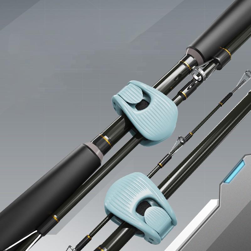 1/2/4Pcs Fishing Rod Holder Fixer Clip Portable Lure Rod Bundling Clamp Beach Fishing Pole Holder Fishing Tools Compact Design