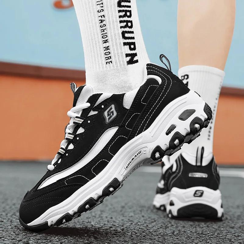 FashionClassic Black Casual Sneakers Men Chunky Shoes Designer Sneakers Women Running Male Shoes Man Platform Trainers Shoes for Men