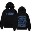 Hoodie with Bible Verse Faith Based Graphic Funny Fish Meme Hoodies Men Women Vintage Winter Pullover