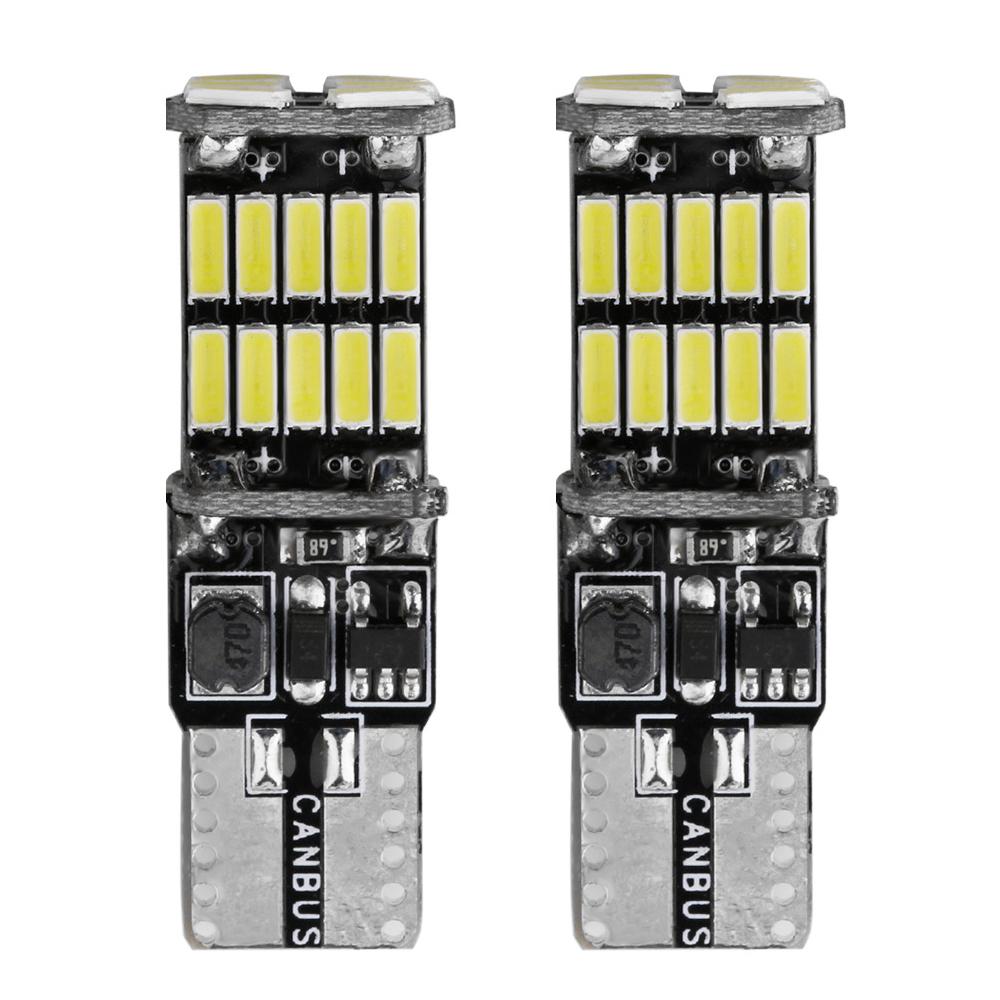 Signal Lamp 1200Lm T10 W5W LED Canbus Bulbs 4014 26SMD Instrument Lights White 12V 7000K LED Reversing Lights 12V Lde