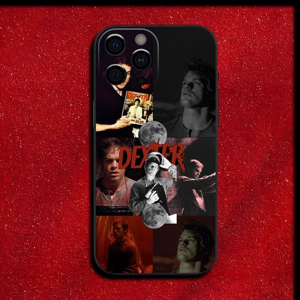 D-Dexter Morgan Phone Case For iPhone 16,15,14,13,12,11,Pro,X,XS,Max,XR,Plus,Mini Soft Black Cover