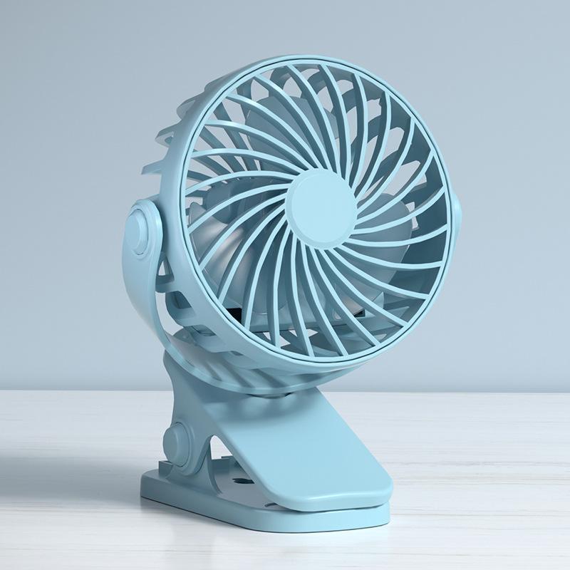 Rechargeable Fan 720 ° Rotating Hanging Clip Fan with Nightlight for Easy Portability Office Bedroom Dormitory Outdoor Small F