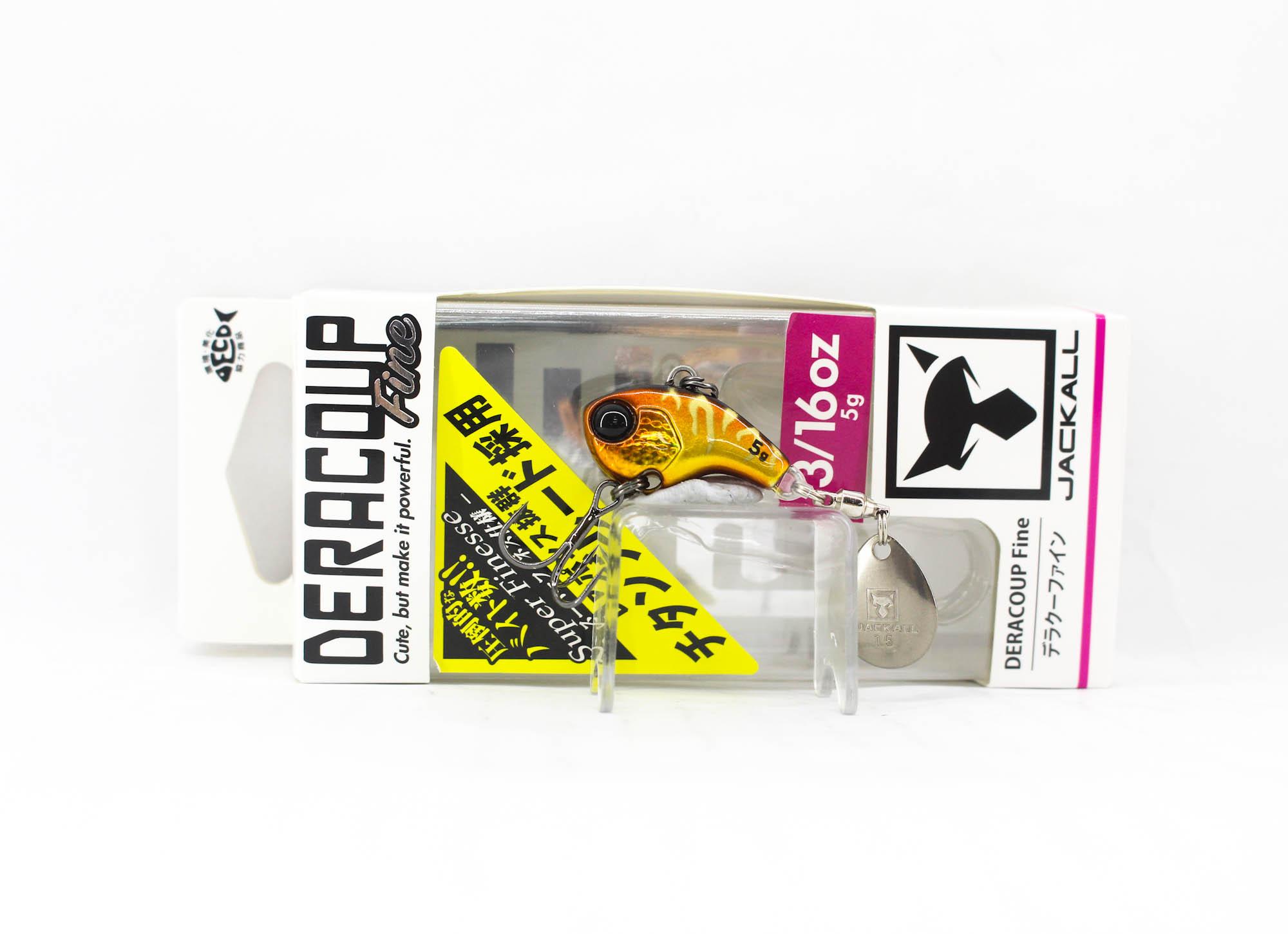 

Jackall Deracoup Fine 3/16 oz Spin Tail Sinking Lure Silver Gold Bk (5096)