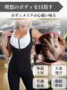 Sauna Suit for Diet High Slimming [RENASYS] Women, Belt, Innerwear, Sports, Sweating, Washable, (4XL/5XL)