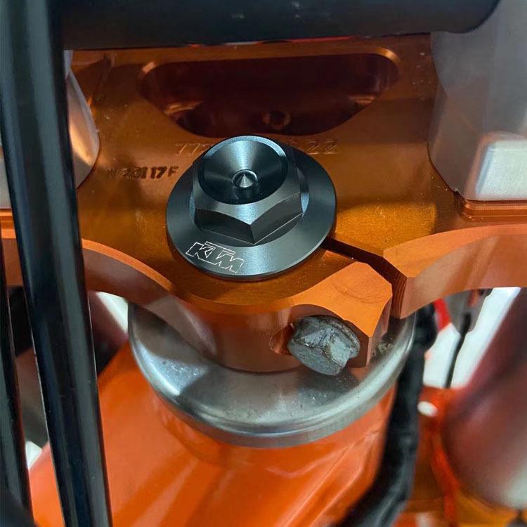 KTM 450EXC-F SIX DAY CNC Upper Triple Clamp Fastening Screw Cap for Off-Road Motorcycle