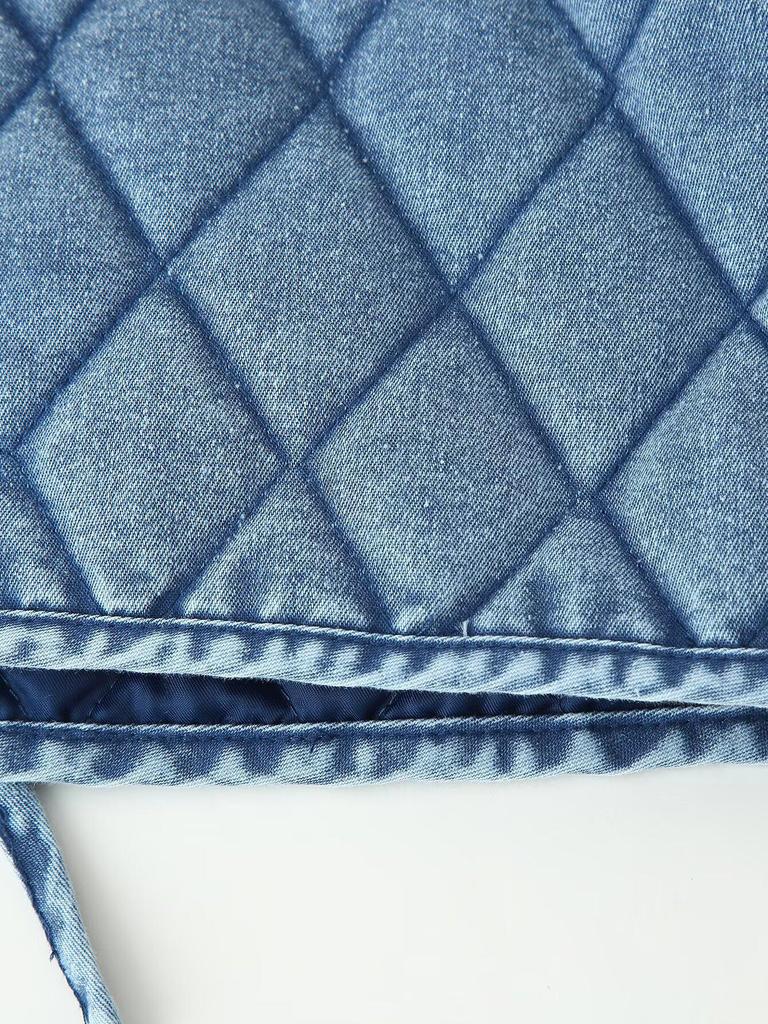 Autumn/Winter Hot-Selling Quilted Denim Jacket