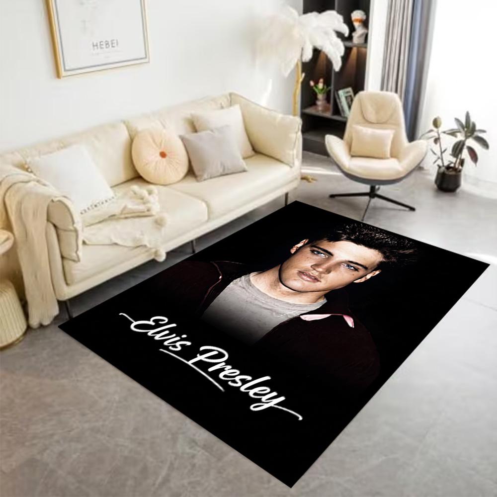 Elvis Presley's Legacy Carpet Suitable for Playrooms Foyer Bedrooms Dining Room Anti-slip Rug Anime Office Decor Birthday/Christmas Gift