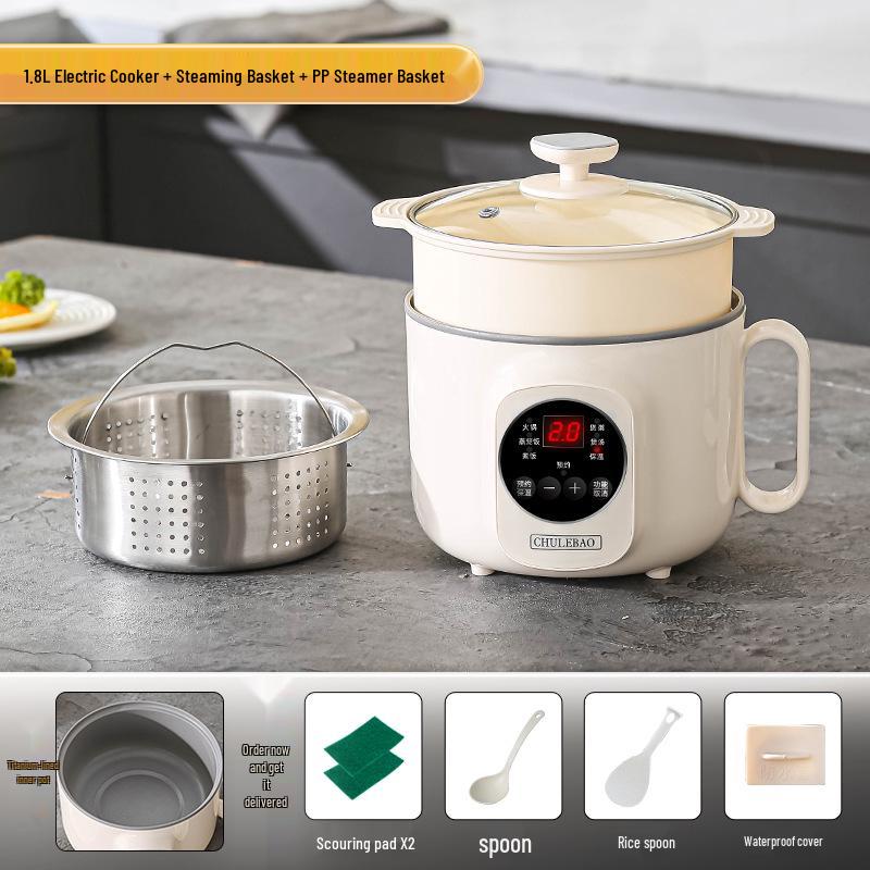 Smart Multi-Functional Titanium Electric Rice Cooker with Antibacterial Properties