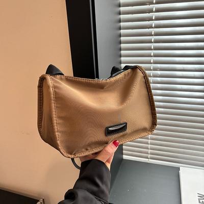 Simple Nylon Shoulder Bag Fashion Casual Trendy Messenger Bag Class Commuting Simple Small Square Bag