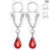 1 Pair Sexy Tassel  Butterfly Pendant Fake Nipple Ring For Women Girls Adjustable Faux Nipple Piercing Body Jewelry