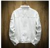 Spring Autumn Men's Jean Jacket Slim Fit Cotton Denim Jacket Ripped Hole Jean Coats Men Outwear Plus Size