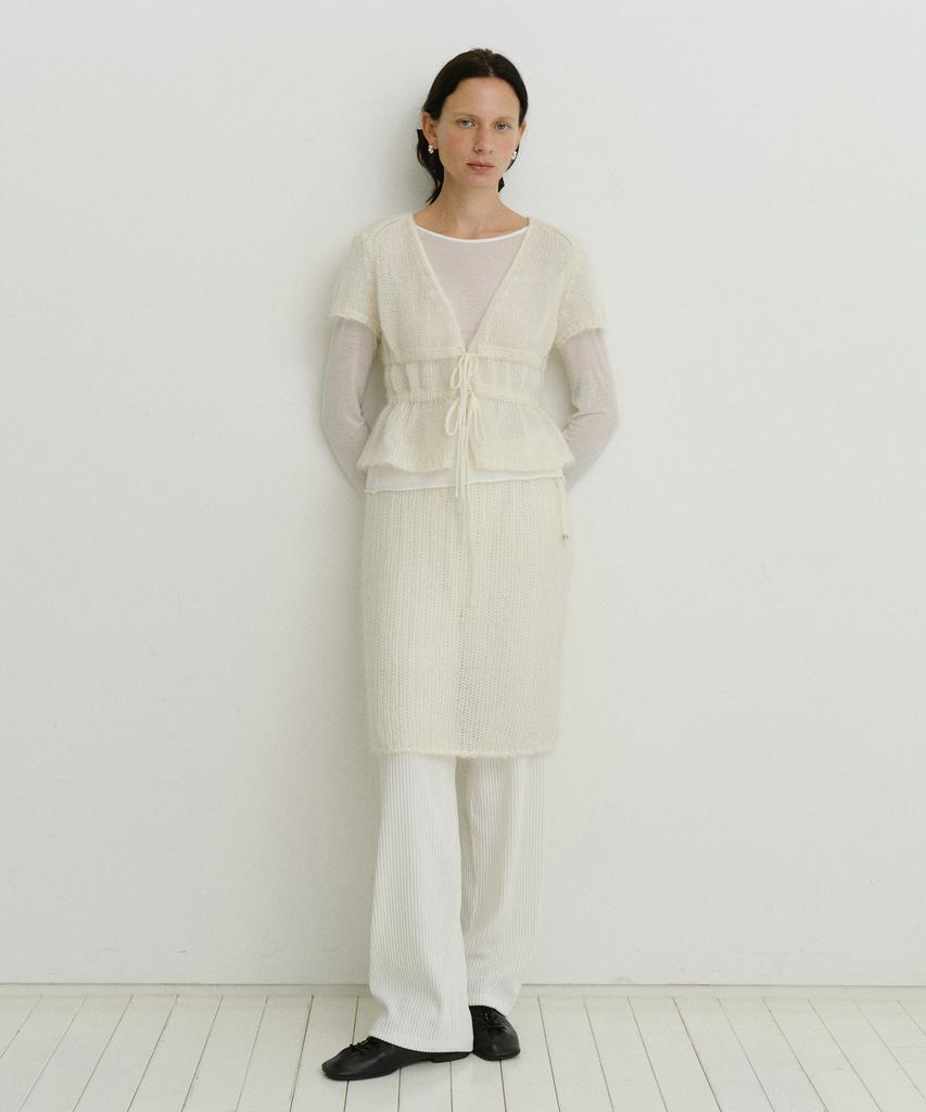 Yulago Mohair Wool Knit Skirt
