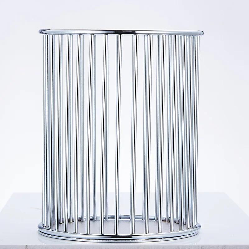 Gold Pen Holder Large Capacity Pen Container Cosmetic Brush Storage Desk Organizer Stationery Desk Accessories School Supplies