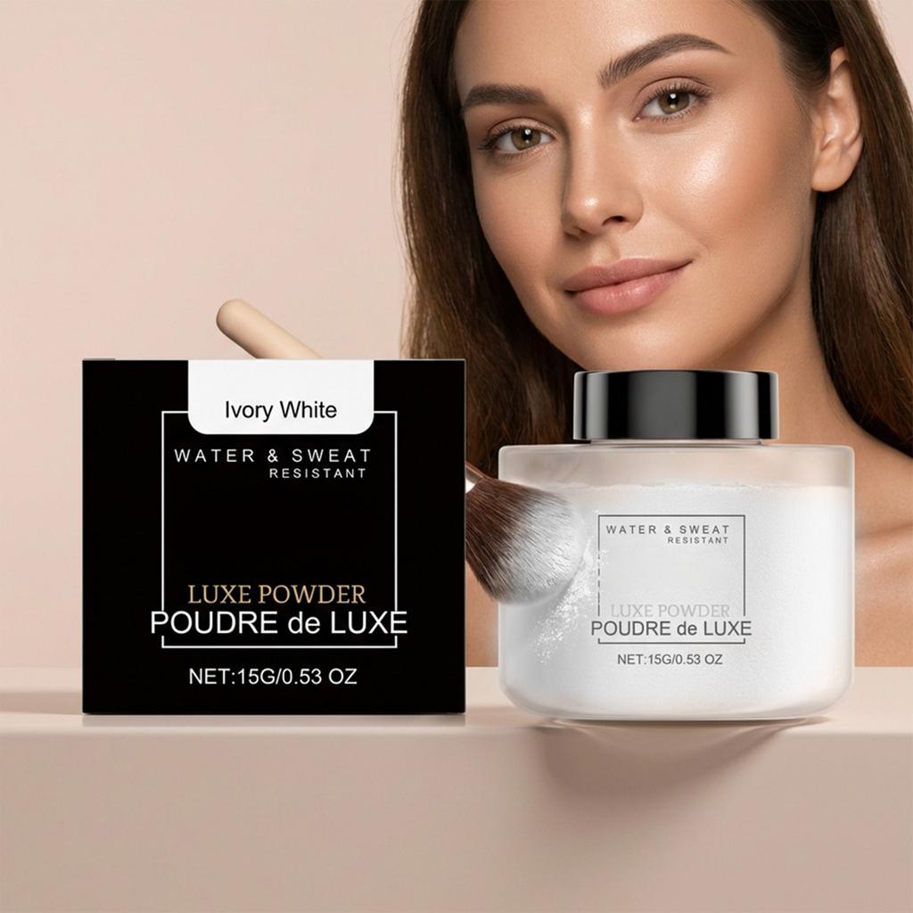 Soft And Smooth Setting Powder, Light And Adherent, Fine And Clear, Color-showing Makeup Setting Powder.