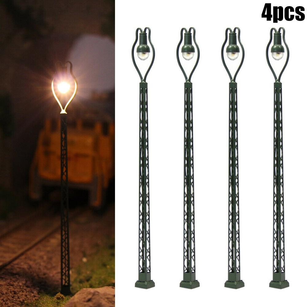

Layout 1:160 Model Railway Light Ornament Track 4 Pcs