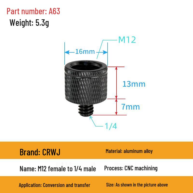 Multi-Size Conversion Screw Adapter for Camera & Projector Brackets