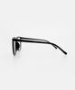 KOLEAT Men Big Horn-Rimmed Blue Light Blocking Glasses Round Square Glasses [Bkbg]