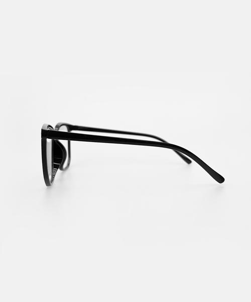 KOLEAT Men Big Horn-Rimmed Blue Light Blocking Glasses Round Square Glasses [Bkbg]