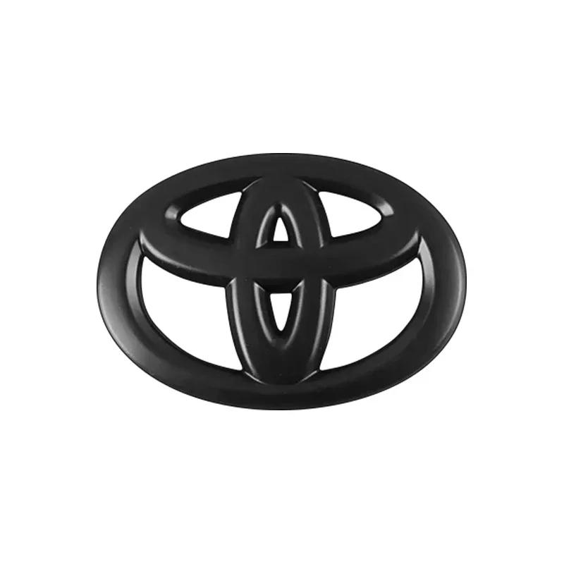 

Наклейка-логотип, накладка на значок керма автомобіля 65 мм 67 мм для Toyota Cruiser Hilux Prius C-HR Auris Avensis Reiz RAV4 Yaris 65mm матовий чорний колір