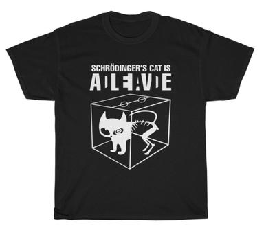 El Gato de Schrödinger Camiseta de Ciencia Divertida Unisex