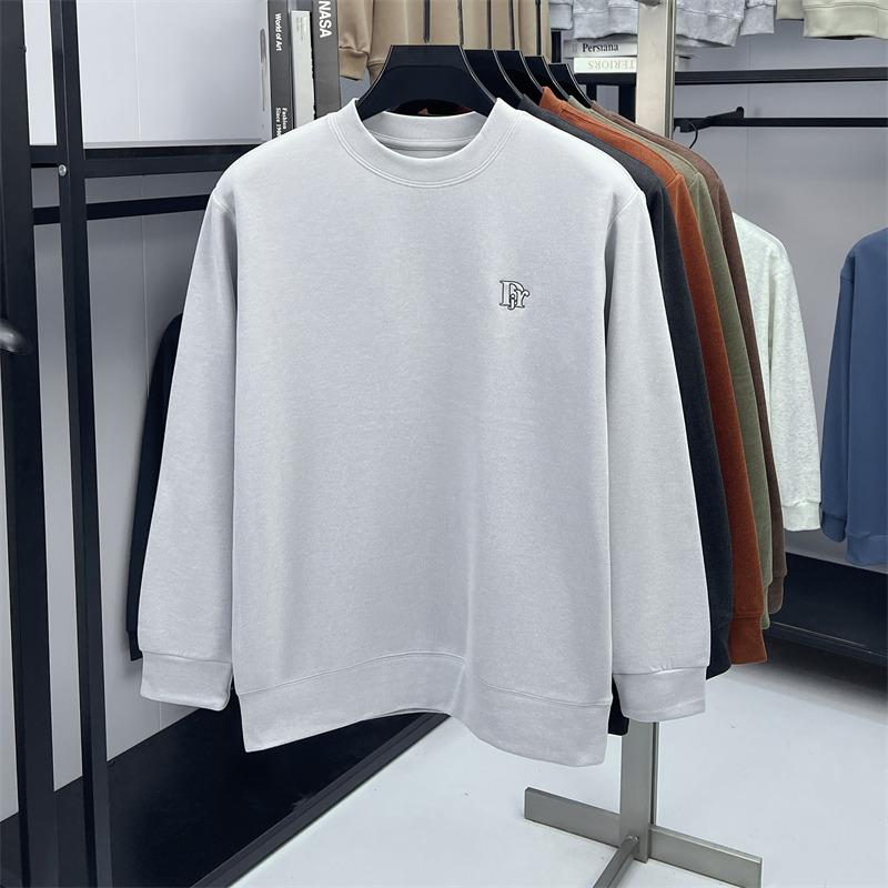 Herren Kapuzenpullover mit Rundhalsausschnitt und langen Ärmeln Herbst Winter Neuankunft Briefstickerei Wärme Unterhemd Freizeitbekleidung für Herren