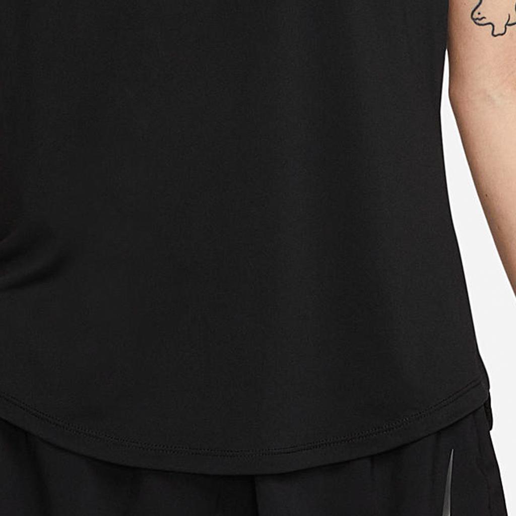 New Nike Dri-FIT One Women'ss Logo Crewneck T-Shirt Black DX1026-010