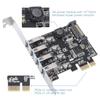 PCI-E To USB 3.0 Adapter 4-Ports 5Gbps Self-Powered USB 3.0 PCI  Pansion Card with 15 Pin Connector for
