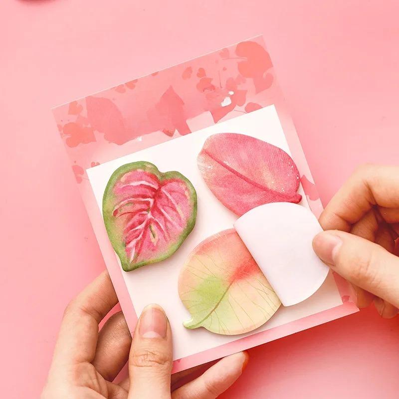 60 vellen Kawaii gekleurde blad memoblokken Eenvoudige scrapbooking sticker Schoolbenodigdheden Post plaknotities Kantoorpapier
