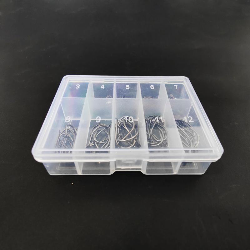 Izu Maruse Barbed Fish Hooks Set: 100-500 Small Carbon Steel Hooks for Pond Fishing