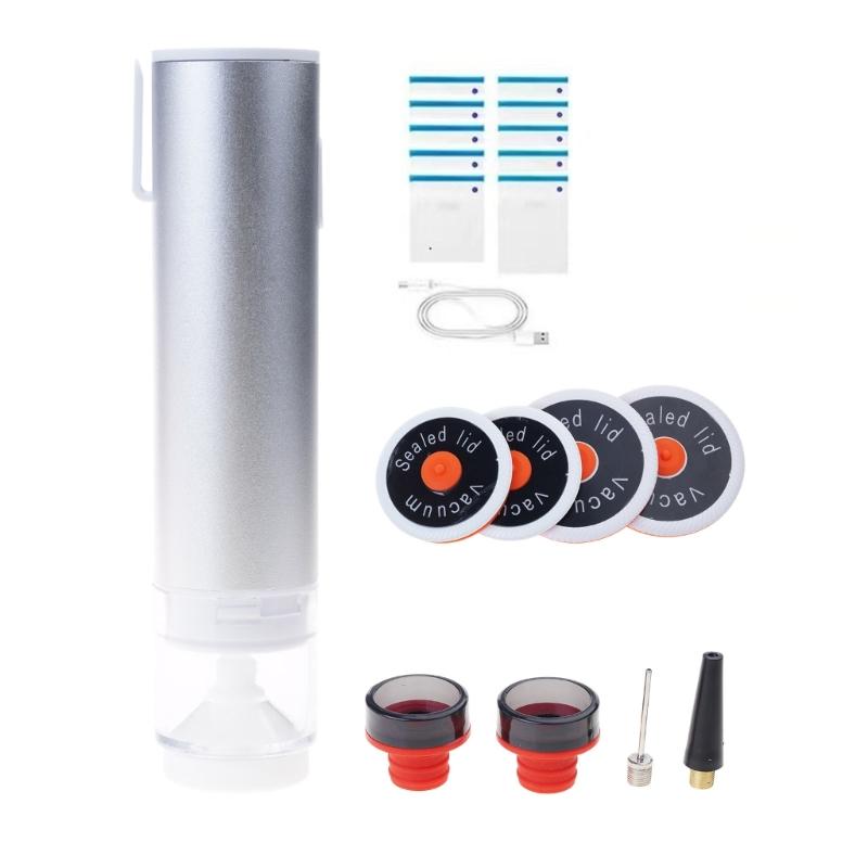 Food Sealing Tool Jar Vacuum Sealer Canning Vacuum Sealer Jar Vacuum Sealer Set Jar Sealing Accessories ABS Texture 1