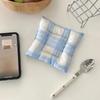 1PC Table Mat Placemat Dining Table Kitchen Heat Resistant Cup Mat Homemade Cotton Cup Mat Fabric Photography Props 15x15cm