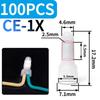 100Pcs Wire Connector Closed Terminal Jumper Safety Connector Connector Cap Ce1X/Ce2X/Ce5X