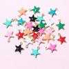 20pcs 8.5x7mm Enamel Small Star Charms Pendant Stainless Steel DIY Jewelry Making Accessories Findings for Bracelet Earrings
