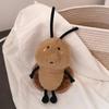 18CM Cute Cockroach Stuffed Animal Toy Soft Fluffy Doll for Kids Cute Hug Pillow Sleeping Companion Birthday Gift Home Decor