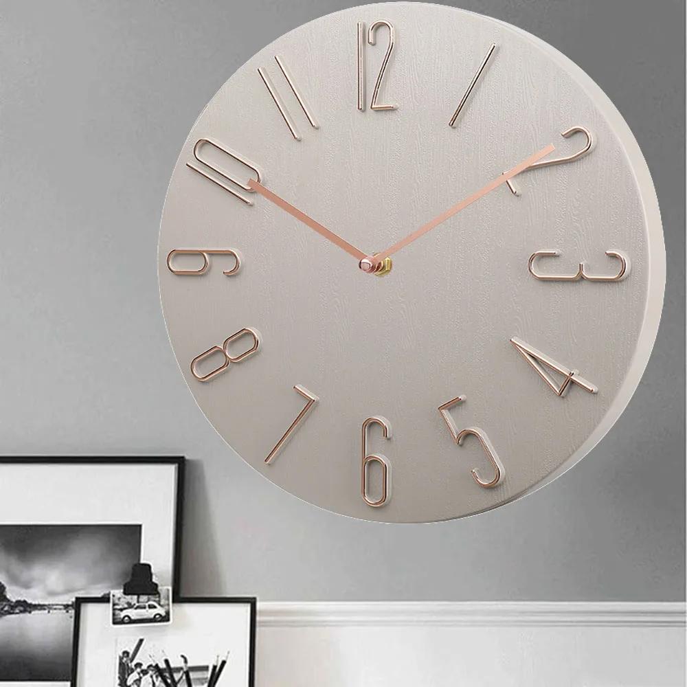 8palcové nástěnné hodiny na baterie Tiché Tiché Netikající Jednoduché Minimalistické číslice Hodiny Dekorativní nástěnné hodiny Kuchyň Ložnice