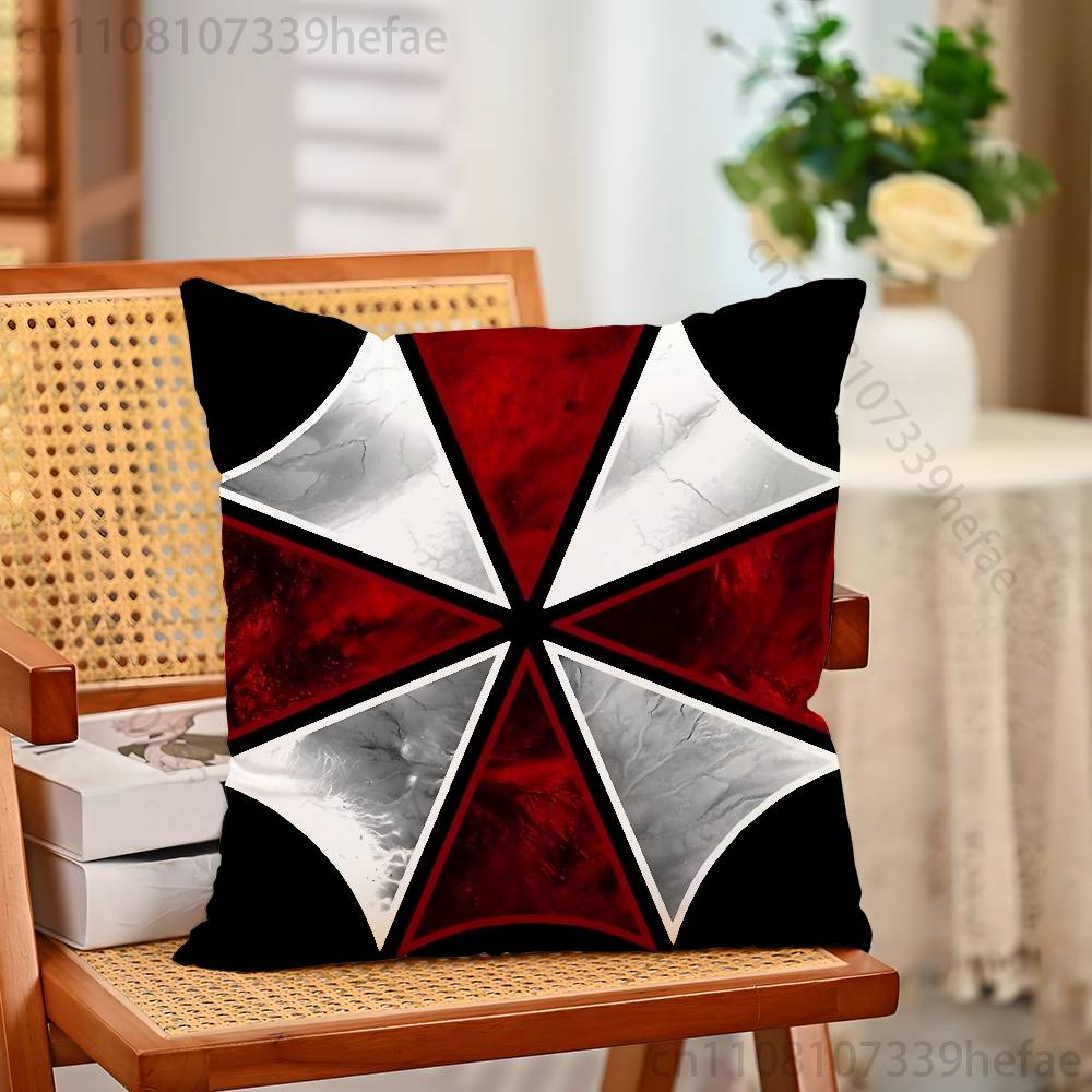 

Umbrella Corporation Pillow Case Plush Pillow Cases Home Decoration Pillow Cover for Sofa Bed Chair Living Room 30x30cm