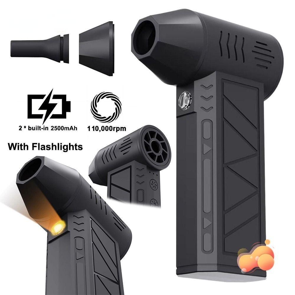 130000RPM High Power Jet Fan Wind Speed 52m/s Brushless Motor Turbofan, Camping Powerful Dust Removal Dust Blower Compressed Air Duster Cleaner