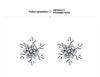Korean Style Snowflake Star Earrings: Autumn/Winter S925 Sterling Silver with Diamonds.