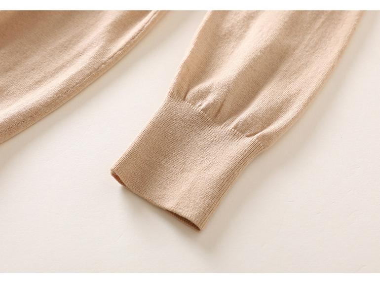 Women's Fine-Spun V-Neck Cashmere Cardigan - Lightweight, Versatile, and Perfect for Early Spring and Summer