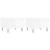 Coffee Tables 2 pcs High Gloss White 50 x 46 x 35 cm Particleboard