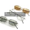 Sunglasses for Men and UV Fashion Thin Metal Horizontal Barrel Tinted Lenses [MERRY PLEASURE] Women, Protection, Glasses, Square/Oval Shape, Frame,