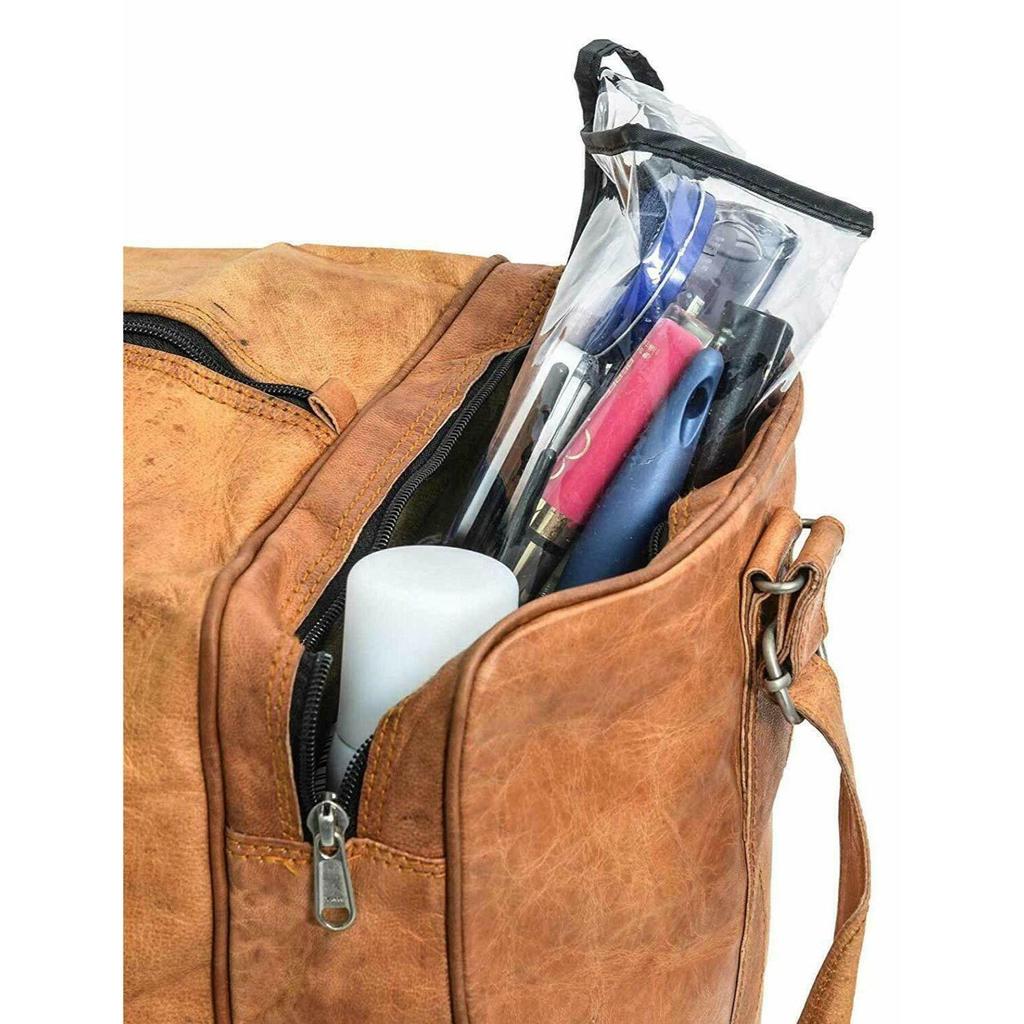 Pánská kožená taška Extra Large Luggage Travel Weekend Duffle Bag