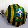 Brazil pattern, automatic folding umbrella, portable and foldable design, 8 ribs, a Christmas or birthday gift.
