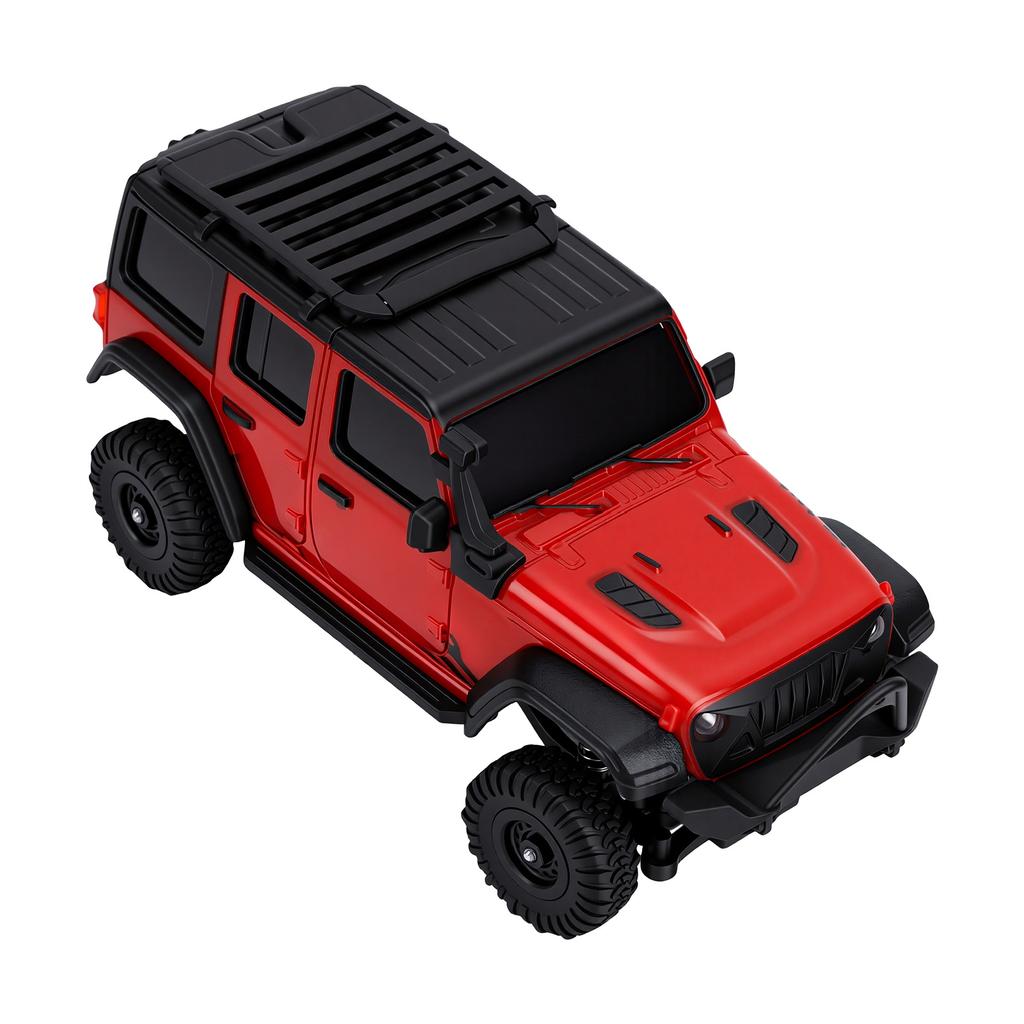 1:43 Scale RC Car, 2.4G Remote and App Control Electric Off Road Vehicle with LED Lights, Interchangeable Body Shells