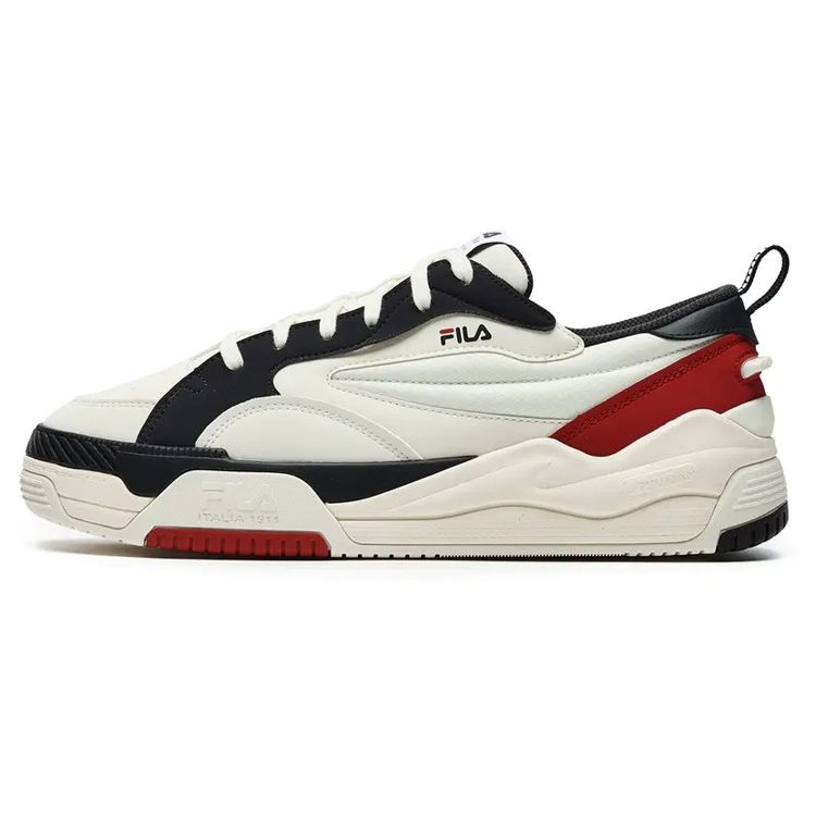 Fila Canestro Low Retro Basketball White Black Red Mens F12M241603FWD 44.5