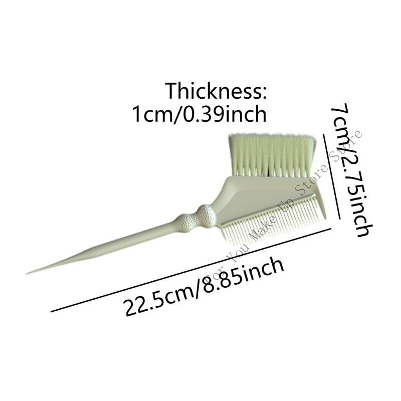 Double Sided Hair Coloring Comb Smooth Hair Treatments With Ergonomic Handle Hair Dyeing Brush For Salon and Home Use