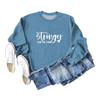 Stronger Than the Storm Printed Round Neck Sweatshirt - Autumn/Winter Collection
