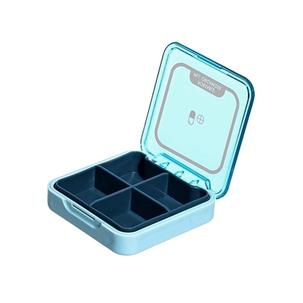 Pill Box Portable Tablet Container Moisture-proof Pills Dispenser Daily Travel Indoor Outdoor Organizer for Pocket