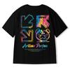 2025 Summer Men's Cotton Streetwear Hip-Hop Loose Fit T-Shirt - Unisex, Short Sleeve, Large Size